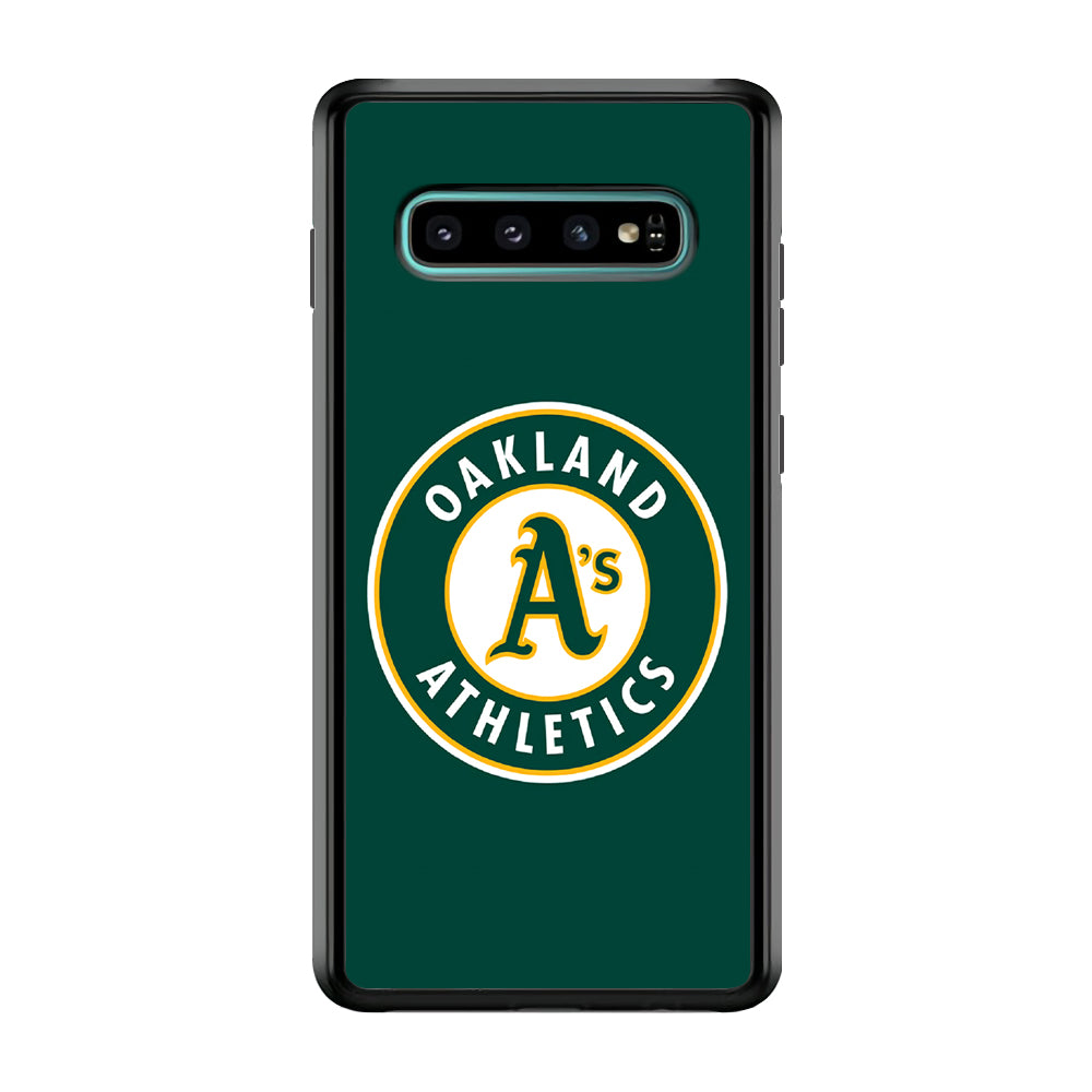 Baseball Oakland Athletics MLB 001 Samsung Galaxy S10 Case-Phone Case-Rubber Black (2D Case)-Altracase