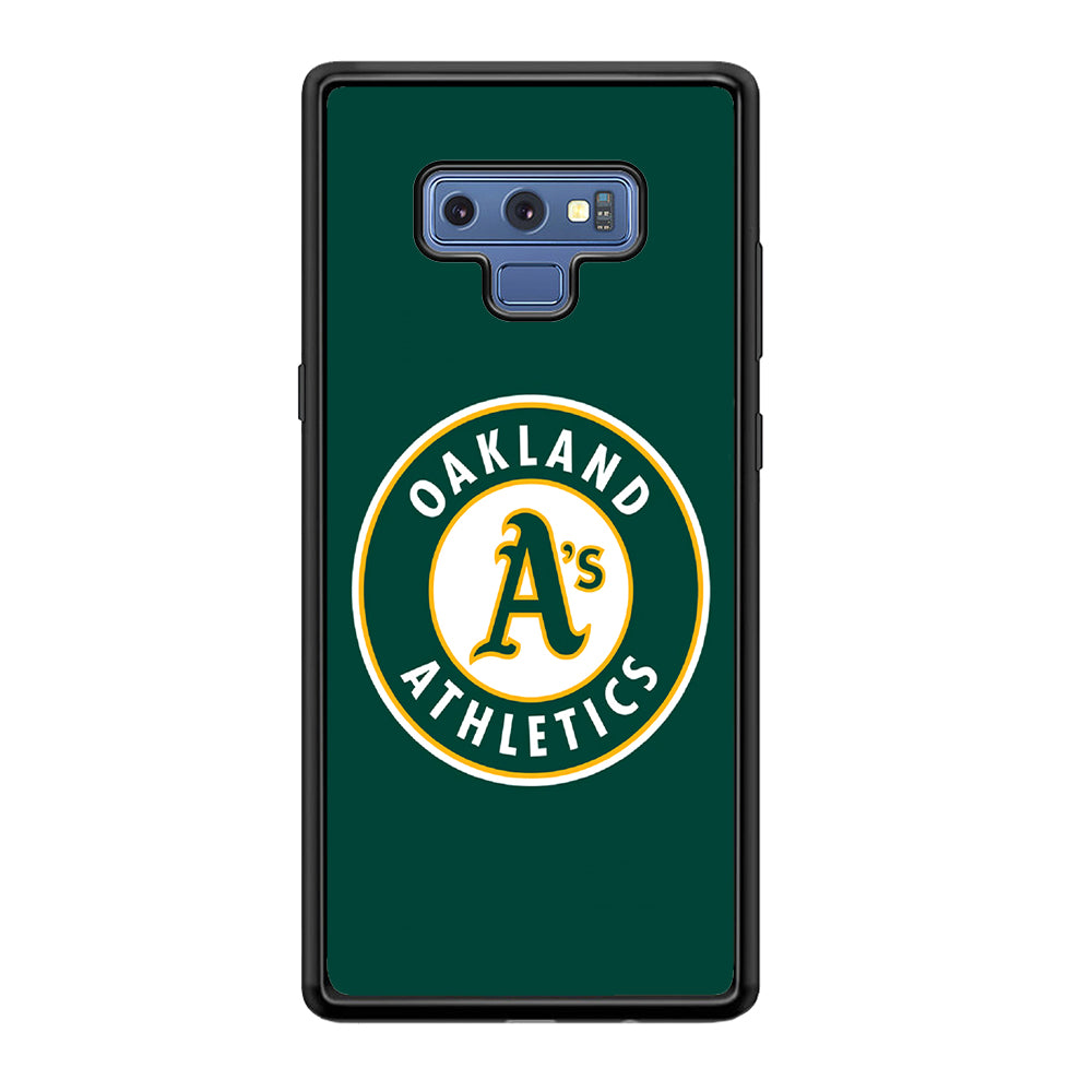 Baseball Oakland Athletics MLB 001 Samsung Galaxy Note 9 Case-Phone Case-Rubber Black (2D Case)-Altracase