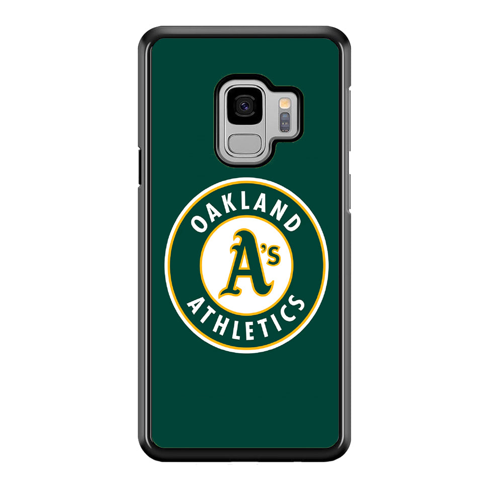 Baseball Oakland Athletics MLB 001 Samsung Galaxy S9 Case-Phone Case-Rubber Black (2D Case)-Altracase