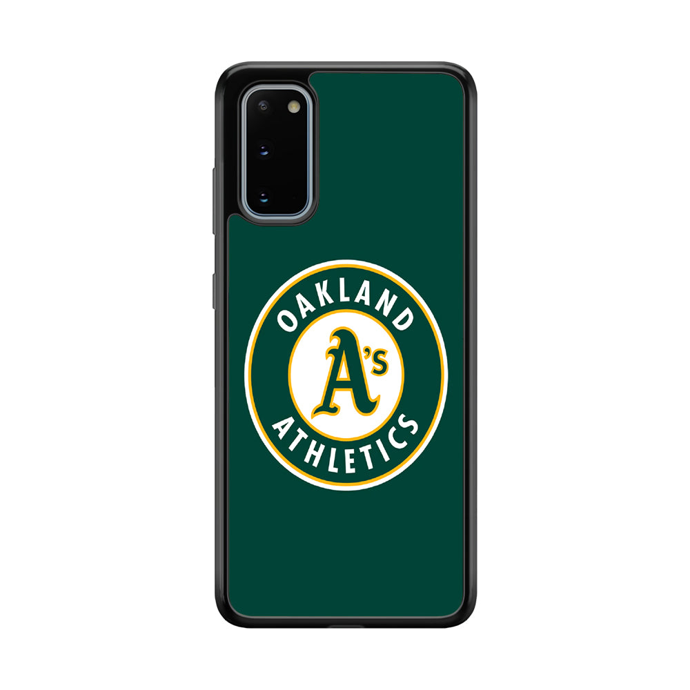Baseball Oakland Athletics MLB 001 Samsung Galaxy S20 Case-Phone Case-Rubber Black (2D Case)-Altracase