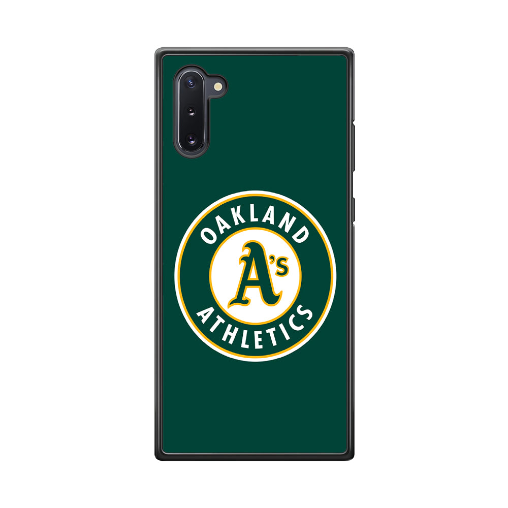 Baseball Oakland Athletics MLB 001 Samsung Galaxy Note 10 Case-Phone Case-Rubber Black (2D Case)-Altracase