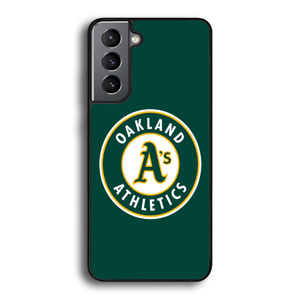 Baseball Oakland Athletics MLB 001 Samsung Galaxy S21 Plus Case-Phone Case-Rubber Black (2D Case)-Altracase