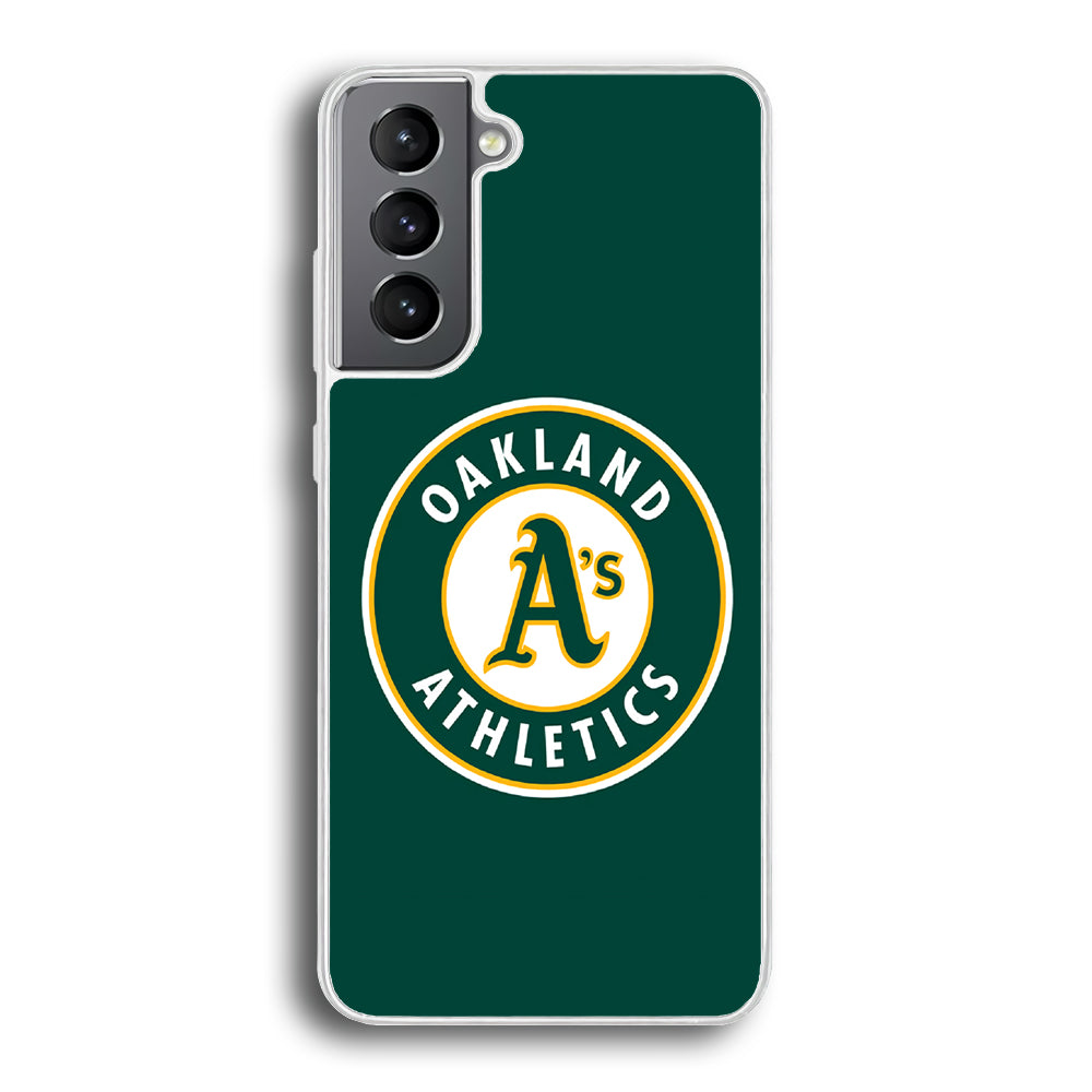 Baseball Oakland Athletics MLB 001 Samsung Galaxy S21 Plus Case-Phone Case-Rubber White (2D Case)-Altracase
