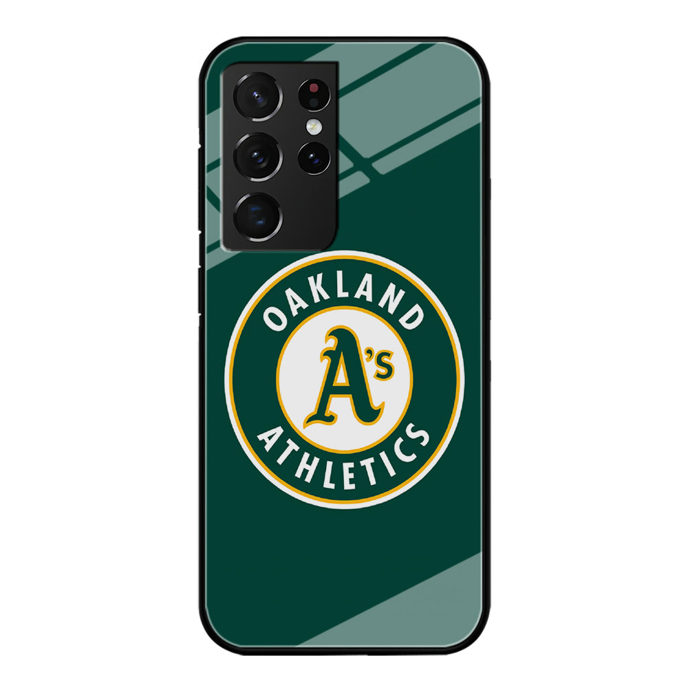 Baseball Oakland Athletics MLB 001 Samsung Galaxy S22 Ultra Case-Phone Case-Tempered Glass Case-Altracase