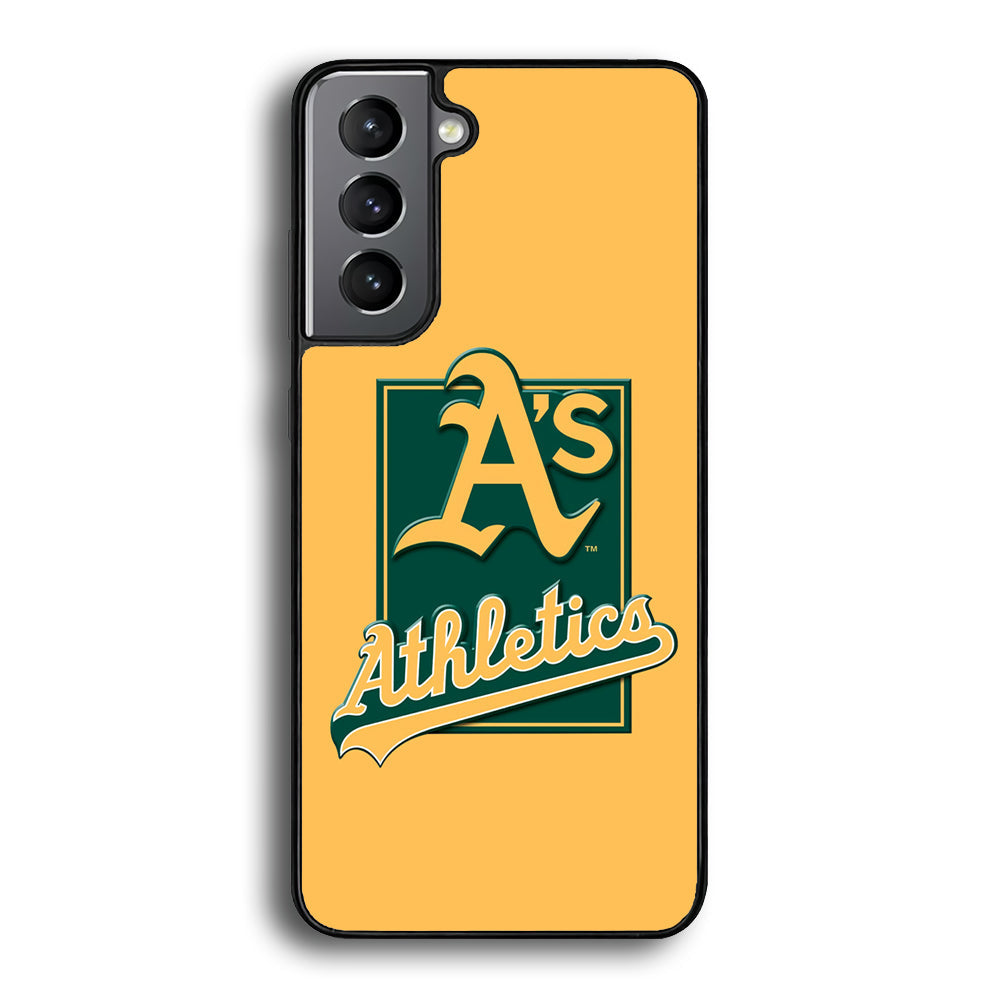Baseball Oakland Athletics MLB 002 Samsung Galaxy S25 Case-Phone Case-Rubber Black (2D Case)-Altracase