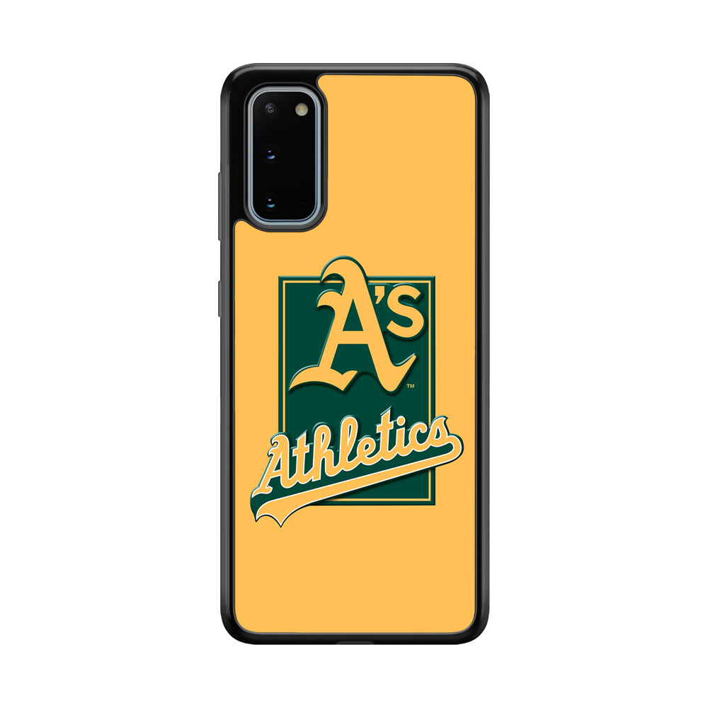 Baseball Oakland Athletics MLB 002 Samsung Galaxy S20 Case-Phone Case-Rubber Black (2D Case)-Altracase