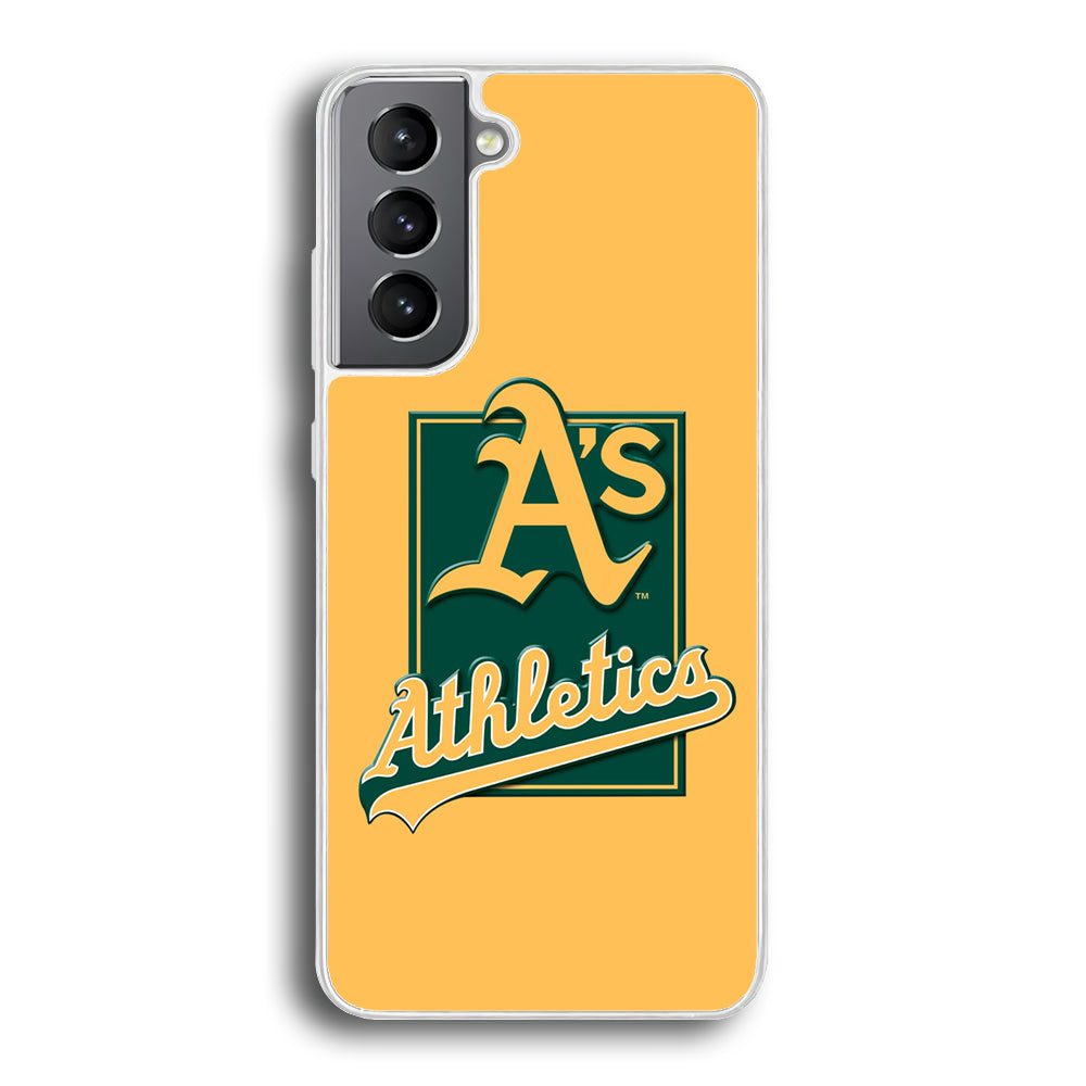 Baseball Oakland Athletics MLB 002 Samsung Galaxy S21 Plus Case-Phone Case-Rubber White (2D Case)-Altracase