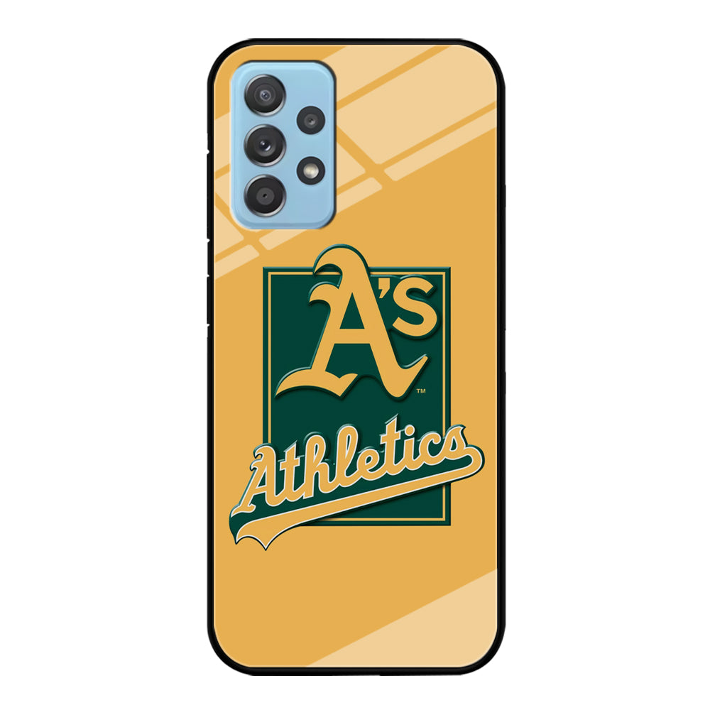 Baseball Oakland Athletics MLB 002 Samsung Galaxy A72 Case-Phone Case-Tempered Glass Case-Altracase