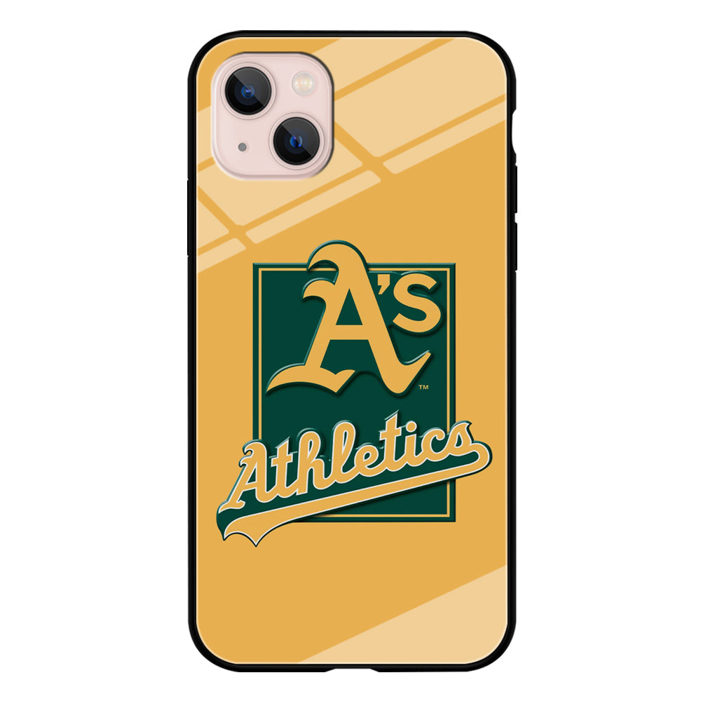 Baseball Oakland Athletics MLB 002 iPhone 15 Plus Case-Phone Case-Tempered Glass Case-Altracase