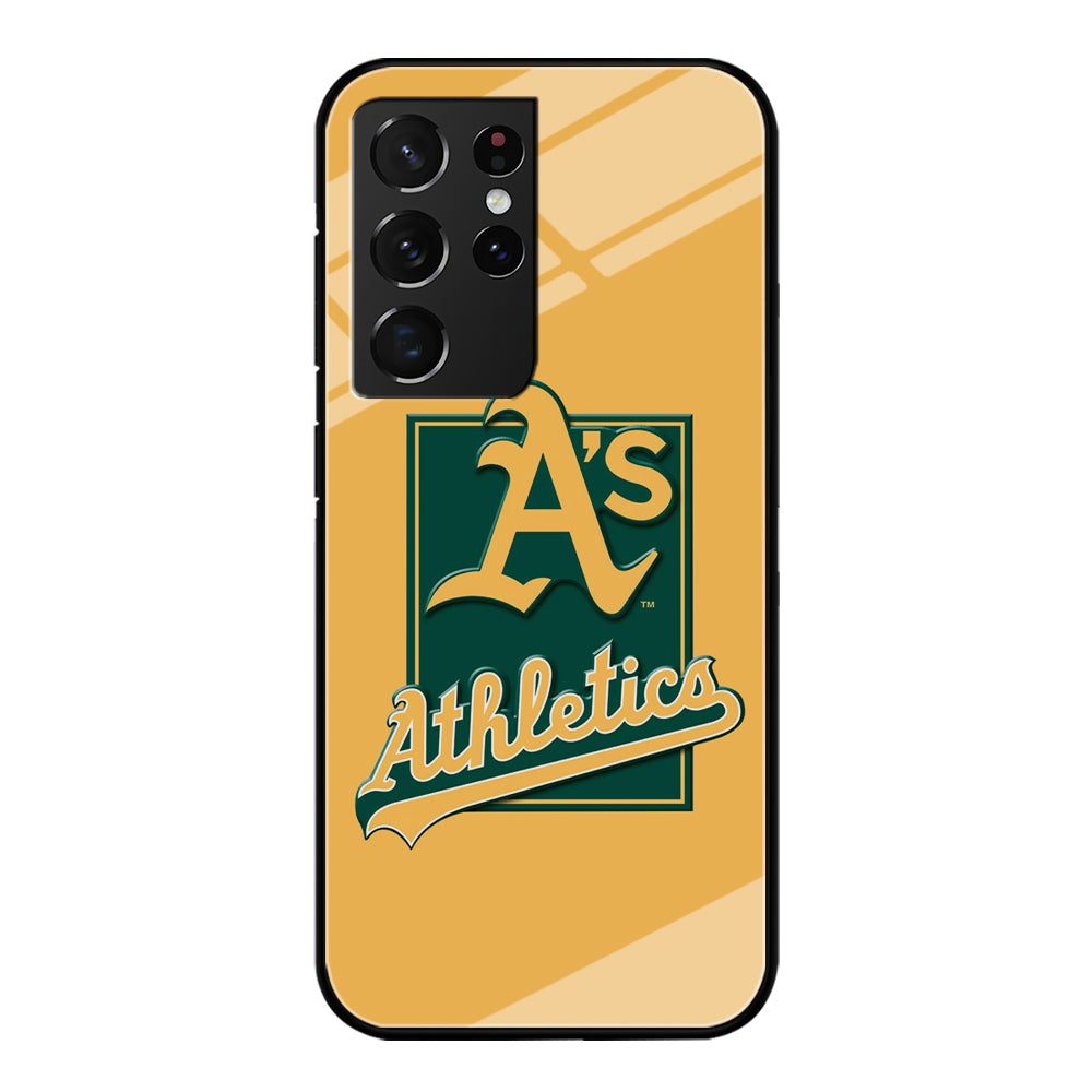 Baseball Oakland Athletics MLB 002 Samsung Galaxy S23 Ultra Case-Phone Case-Tempered Glass Case-Altracase
