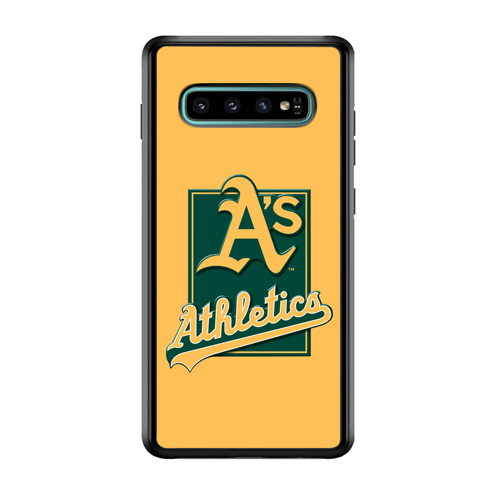 Baseball Oakland Athletics MLB 002 Samsung Galaxy S10 Plus Case-Phone Case-Rubber Black (2D Case)-Altracase
