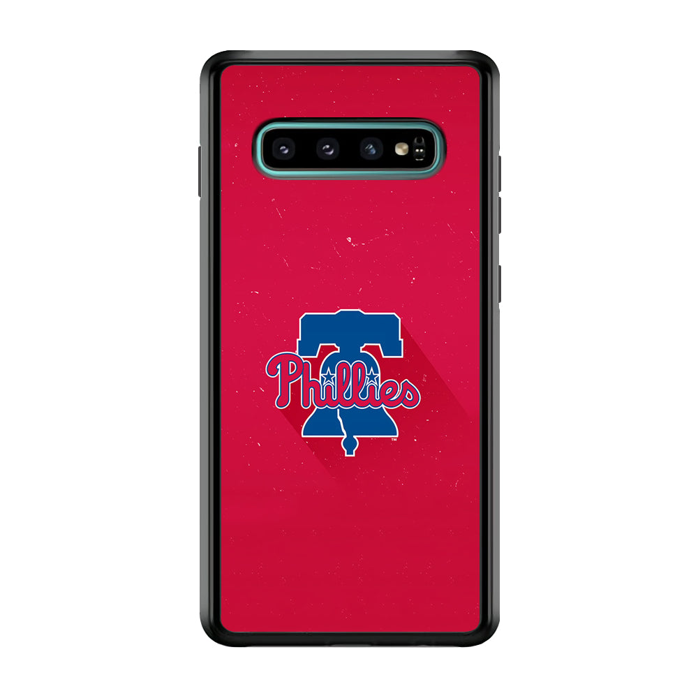 Baseball Philadelphia Phillies MLB 001 Samsung Galaxy S10 Case-Phone Case-Rubber Black (2D Case)-Altracase