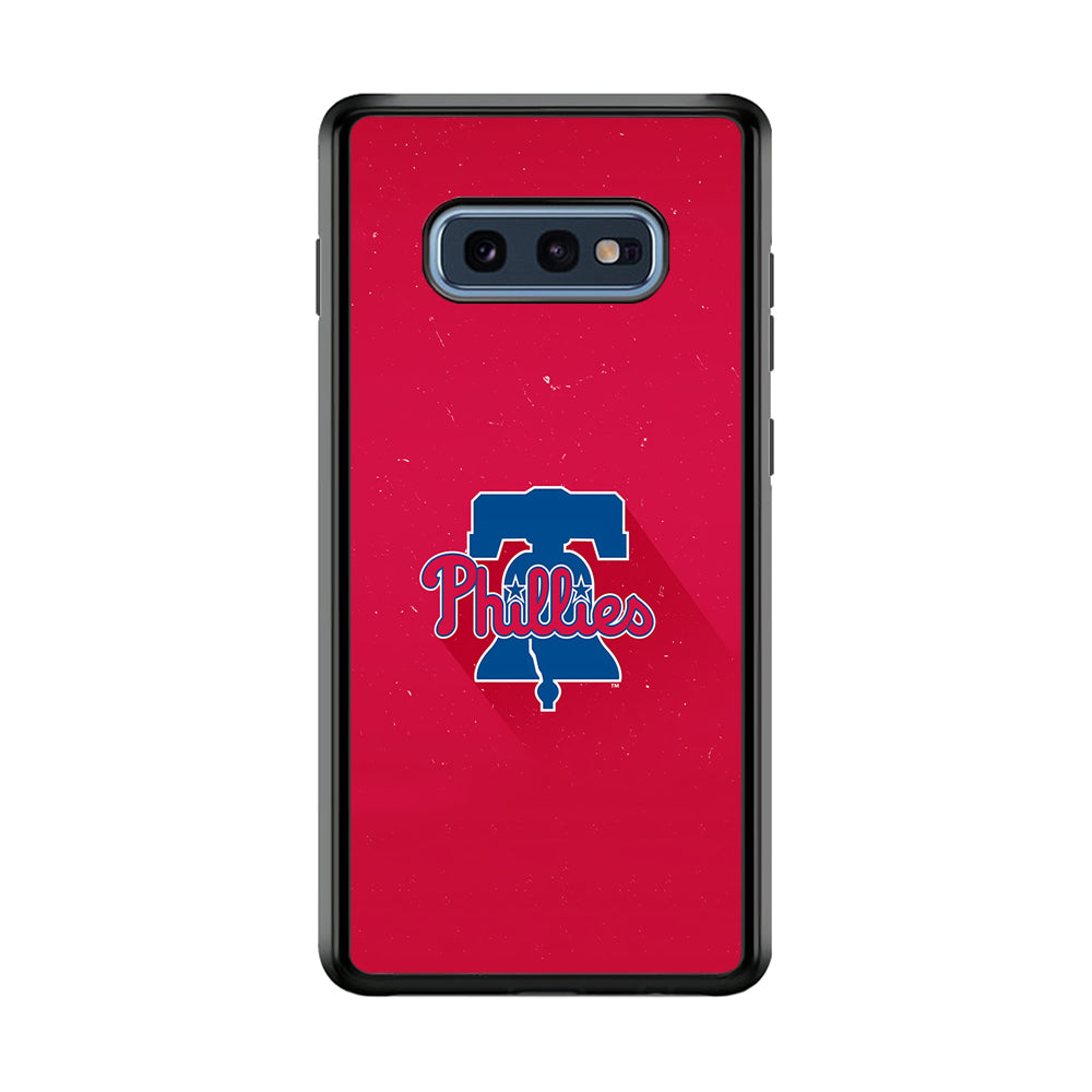 Baseball Philadelphia Phillies MLB 001 Samsung Galaxy S10E Case-Phone Case-Rubber Black (2D Case)-Altracase