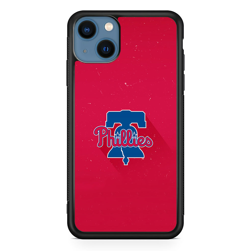 Baseball Philadelphia Phillies MLB 001 iPhone 15 Plus Case-Phone Case-Rubber Black (2D Case)-Altracase