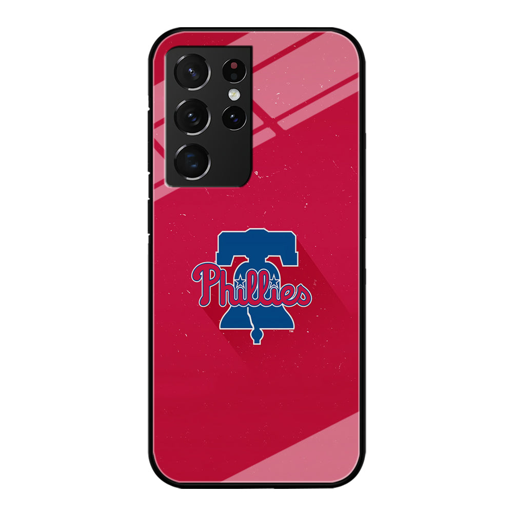 Baseball Philadelphia Phillies MLB 001 Samsung Galaxy S23 Ultra Case-Phone Case-Tempered Glass Case-Altracase