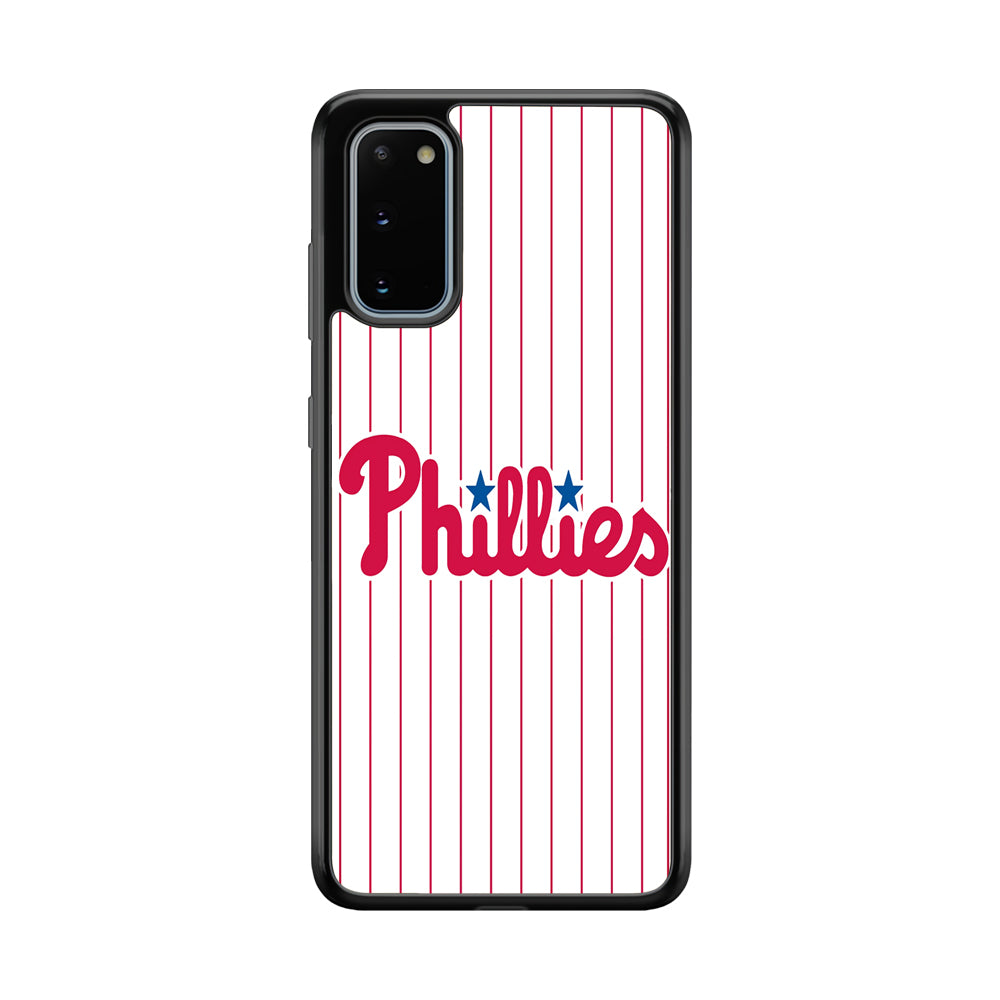 Baseball Philadelphia Phillies MLB 002 Samsung Galaxy S20 Case-Phone Case-Rubber Black (2D Case)-Altracase