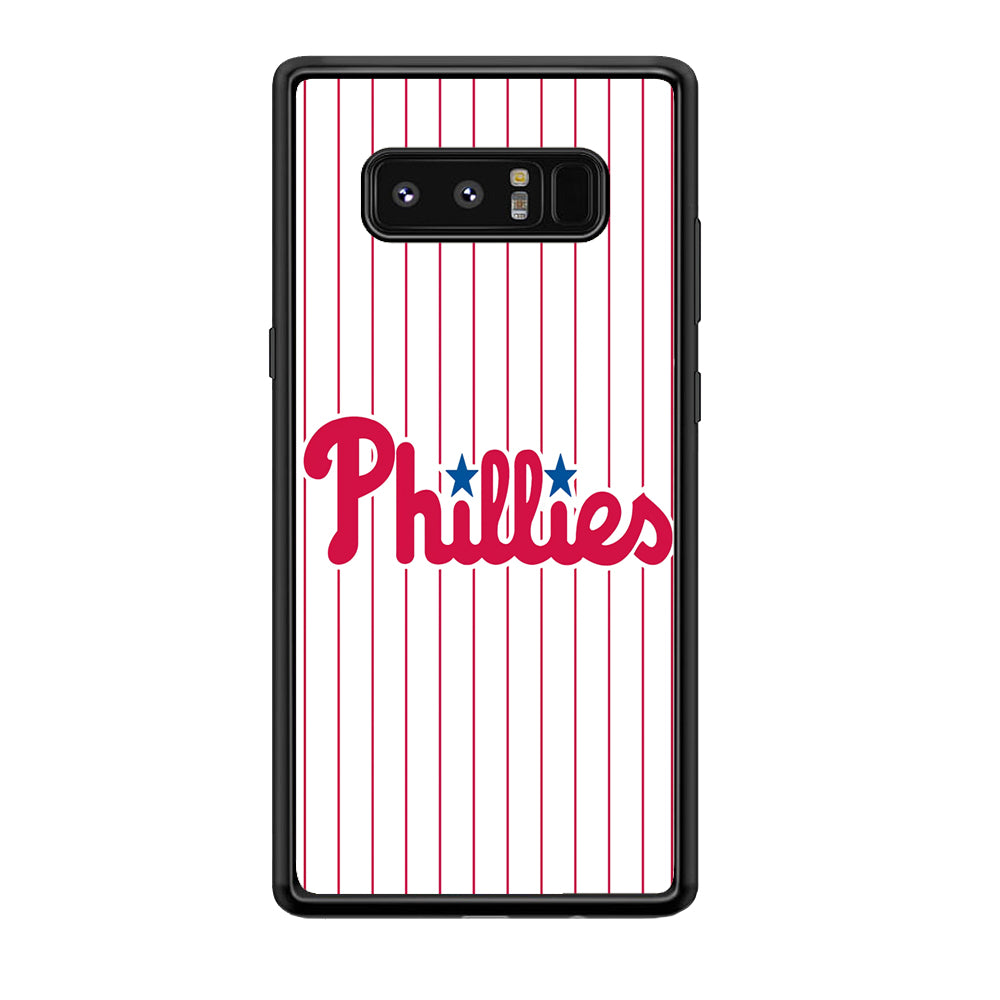 Baseball Philadelphia Phillies MLB 002 Samsung Galaxy Note 8 Case-Phone Case-Rubber Black (2D Case)-Altracase