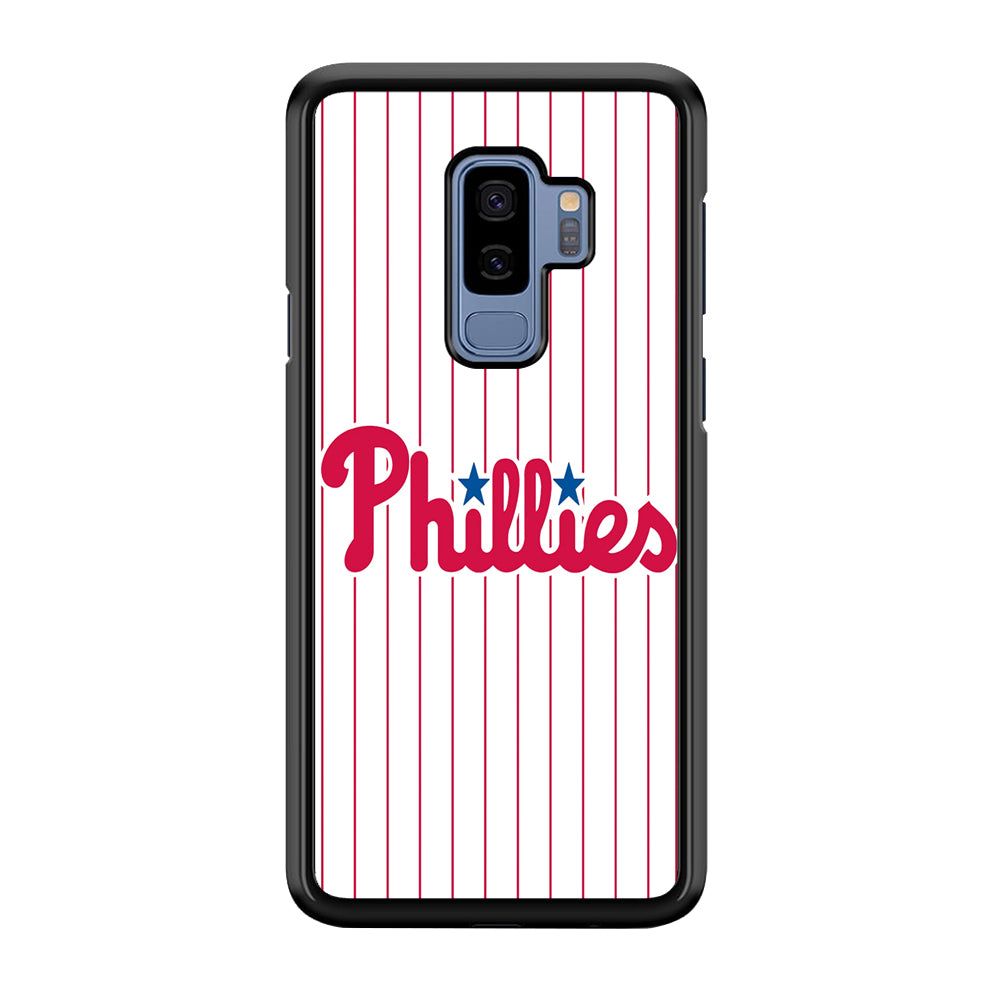 Baseball Philadelphia Phillies MLB 002 Samsung Galaxy S9 Plus Case-Phone Case-Rubber Black (2D Case)-Altracase