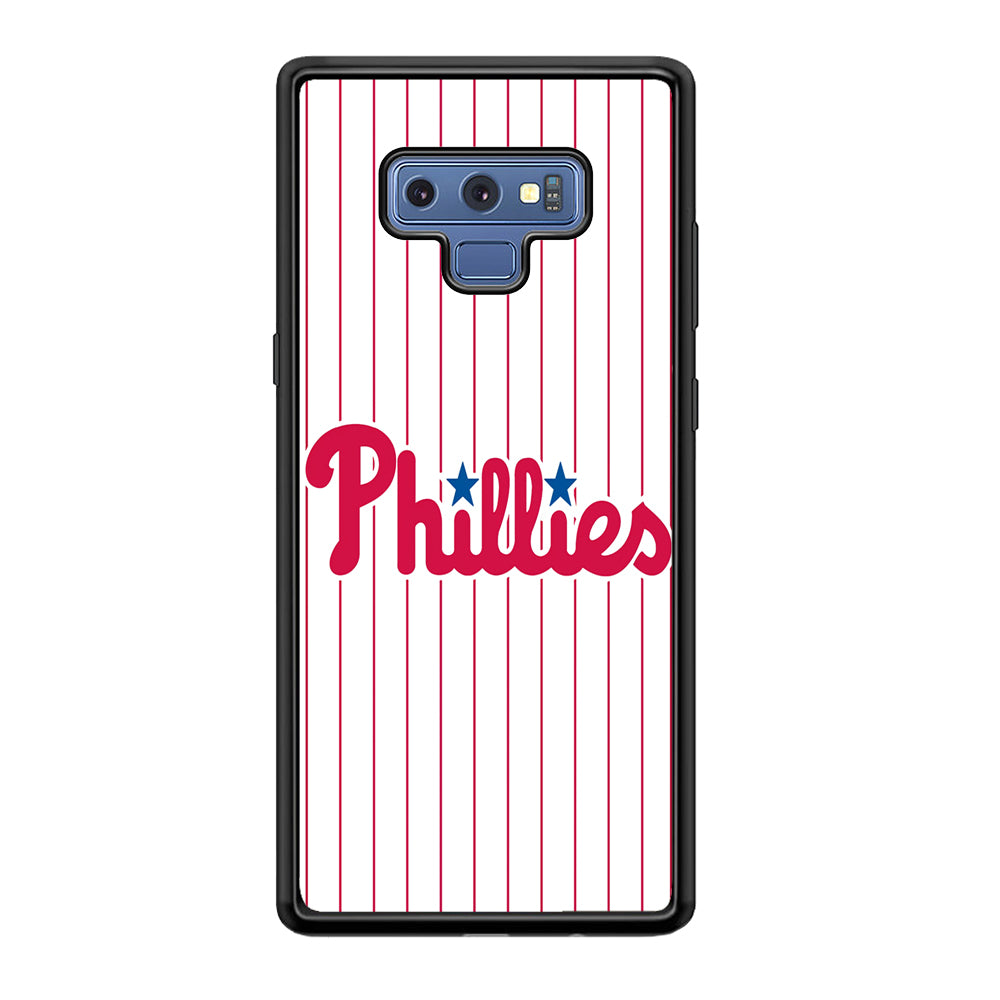 Baseball Philadelphia Phillies MLB 002 Samsung Galaxy Note 9 Case-Phone Case-Rubber Black (2D Case)-Altracase