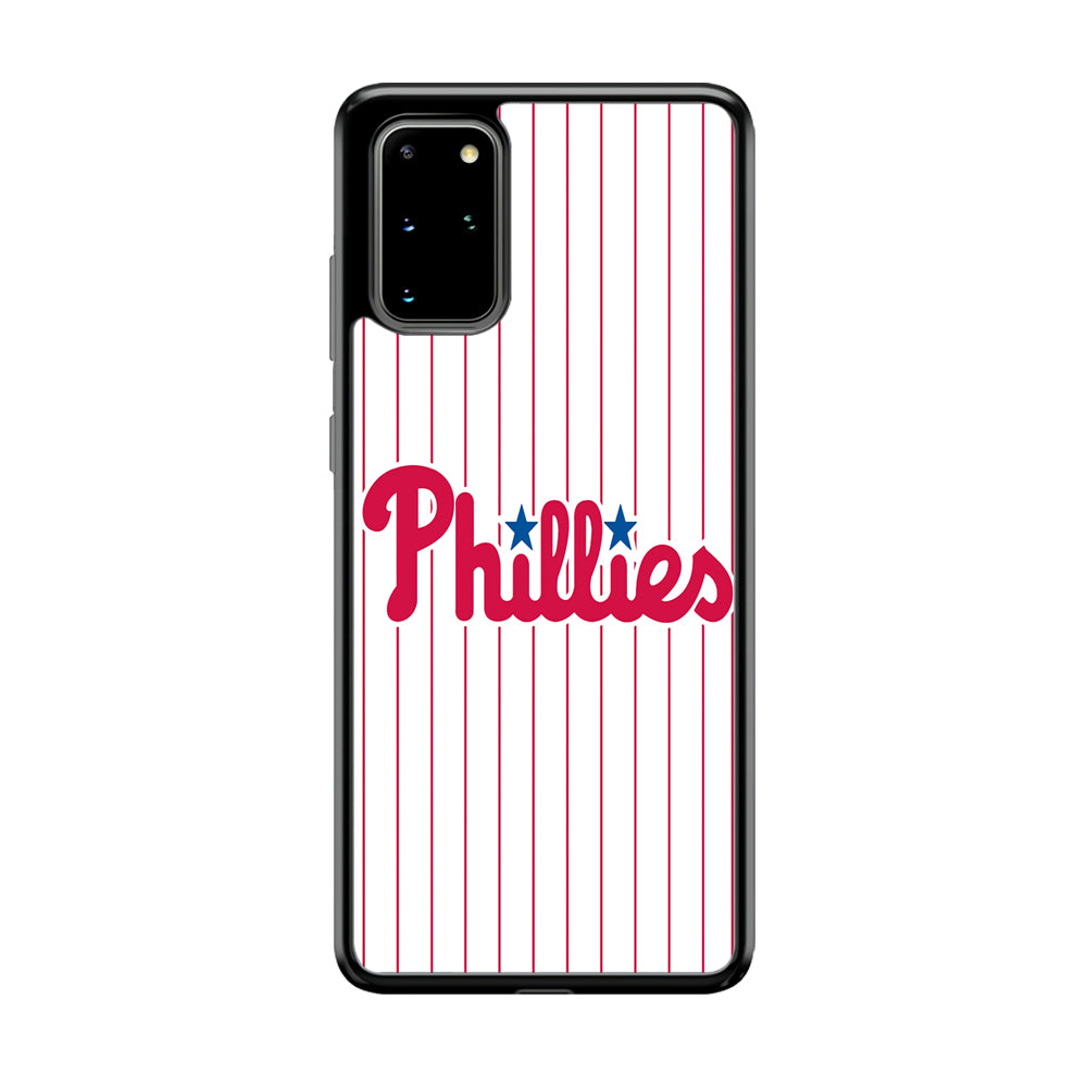 Baseball Philadelphia Phillies MLB 002 Samsung Galaxy S20 Plus Case-Phone Case-Rubber Black (2D Case)-Altracase