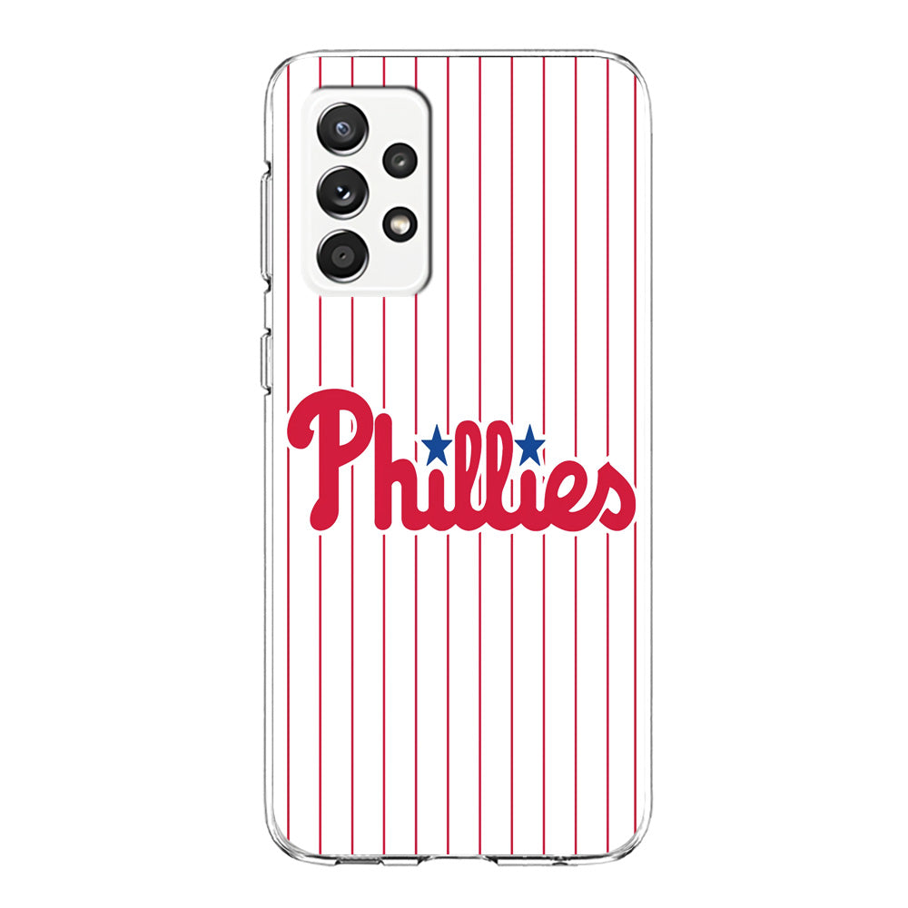 Baseball Philadelphia Phillies MLB 002 Samsung Galaxy A72 Case-Phone Case-Clear Soft Case-Altracase