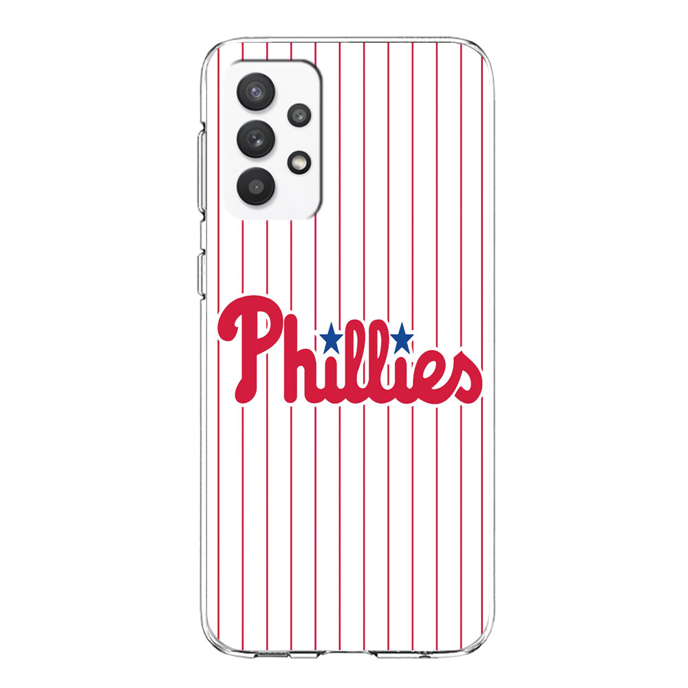 Baseball Philadelphia Phillies MLB 002 Samsung Galaxy A32 Case-Phone Case-Clear Soft Case-Altracase
