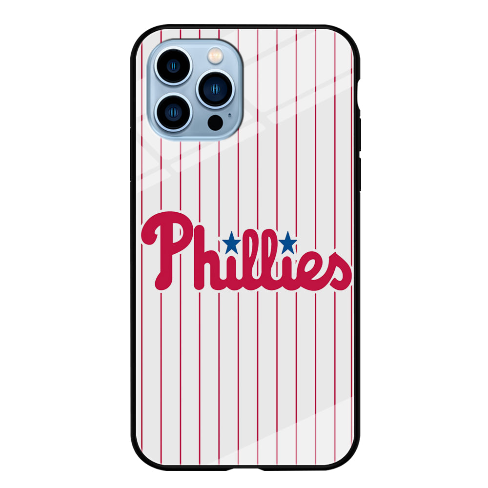 Baseball Philadelphia Phillies MLB 002 iPhone 14 Pro Case-Phone Case-Tempered Glass Case-Altracase