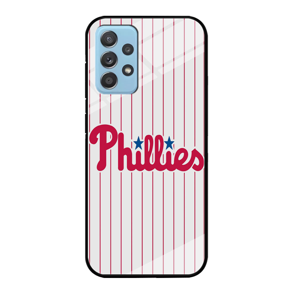 Baseball Philadelphia Phillies MLB 002 Samsung Galaxy A72 Case-Phone Case-Tempered Glass Case-Altracase