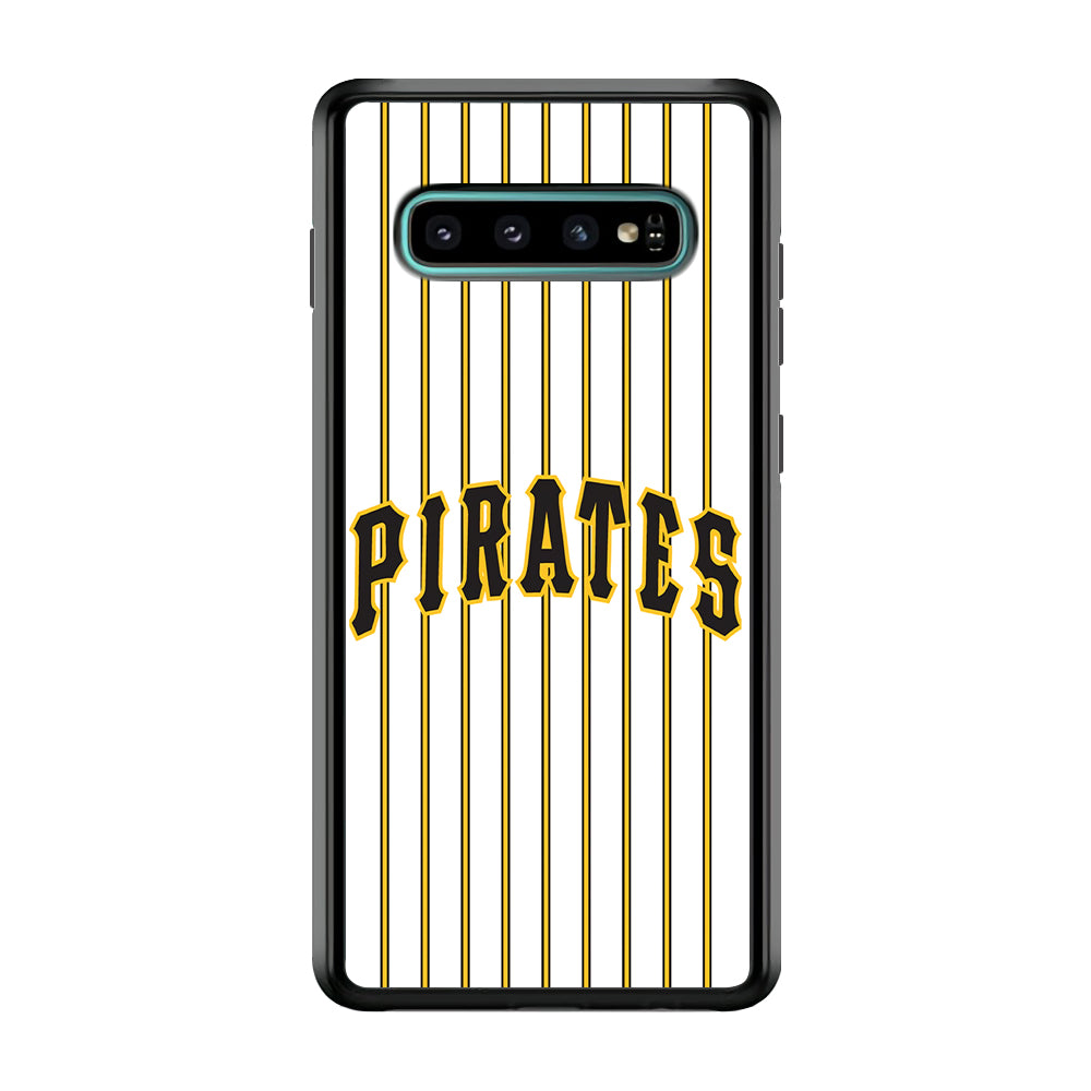 Baseball Pittsburgh Pirates MLB 001 Samsung Galaxy S10 Case-Phone Case-Rubber Black (2D Case)-Altracase