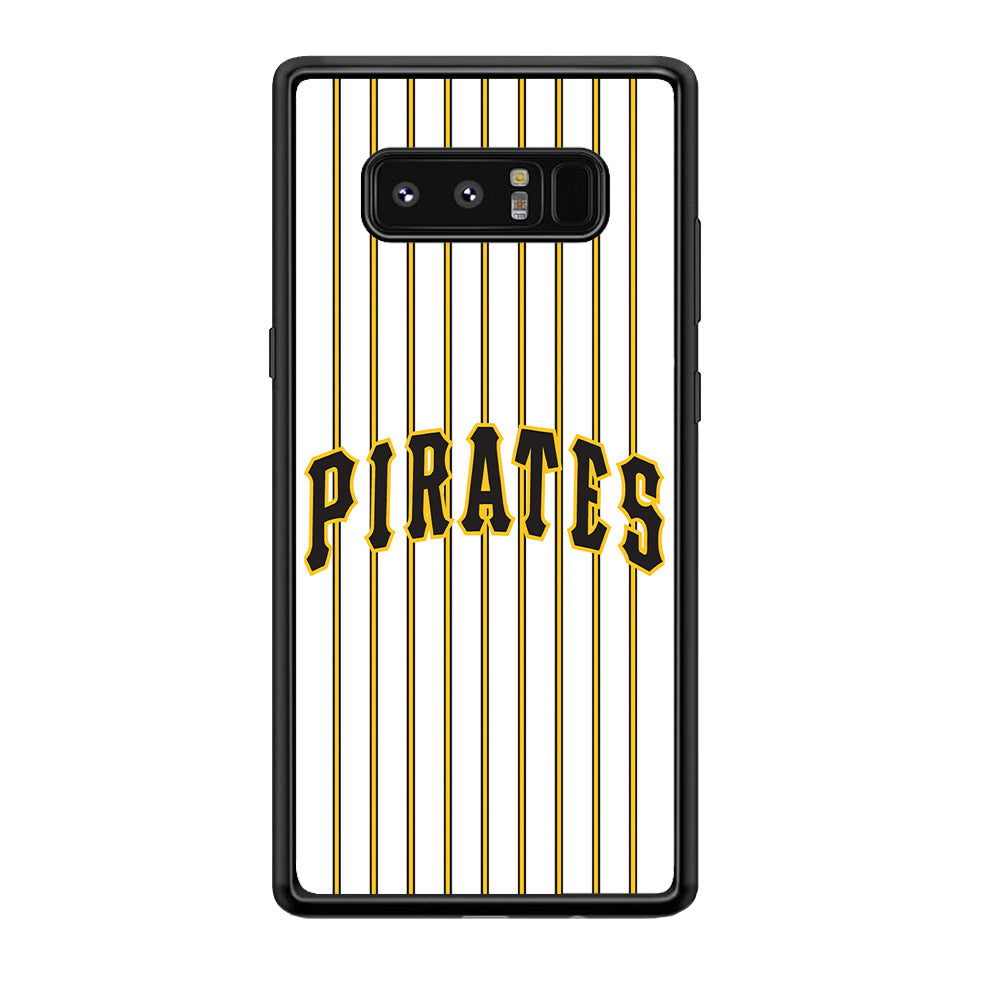 Baseball Pittsburgh Pirates MLB 001 Samsung Galaxy Note 8 Case-Phone Case-Rubber Black (2D Case)-Altracase