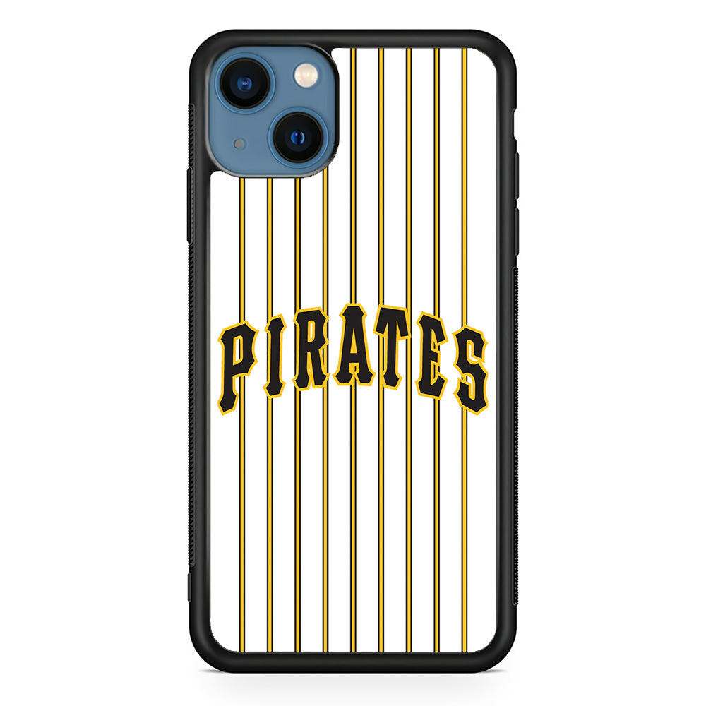 Baseball Pittsburgh Pirates MLB 001 iPhone 15 Plus Case-Phone Case-Rubber Black (2D Case)-Altracase