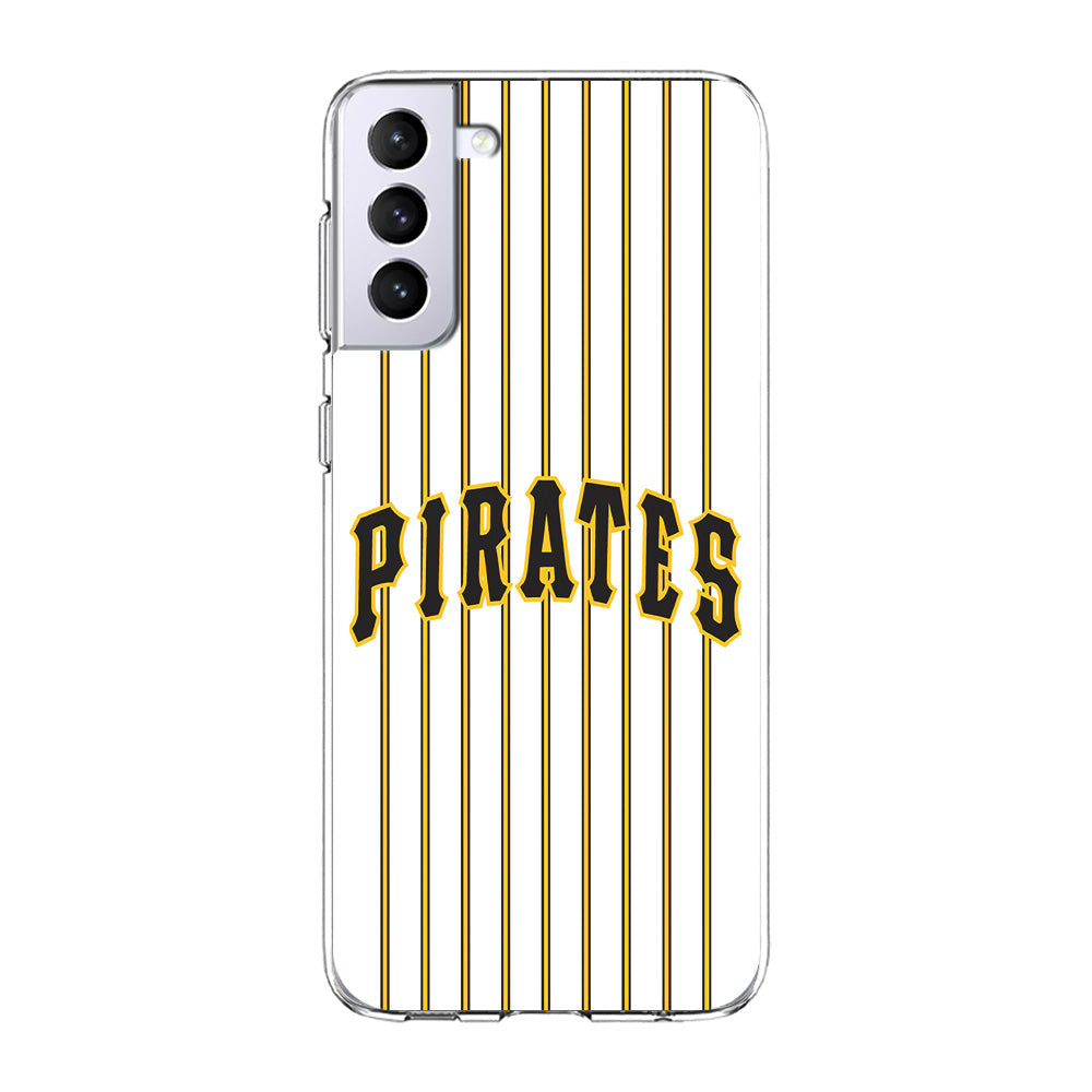 Baseball Pittsburgh Pirates MLB 001 Samsung Galaxy S24 Case-Phone Case-Rubber White (2D Case)-Altracase