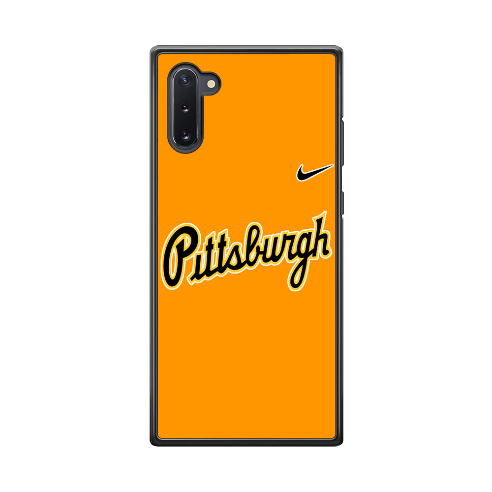 Baseball Pittsburgh Pirates MLB 002 Samsung Galaxy Note 10 Case-Phone Case-Rubber Black (2D Case)-Altracase