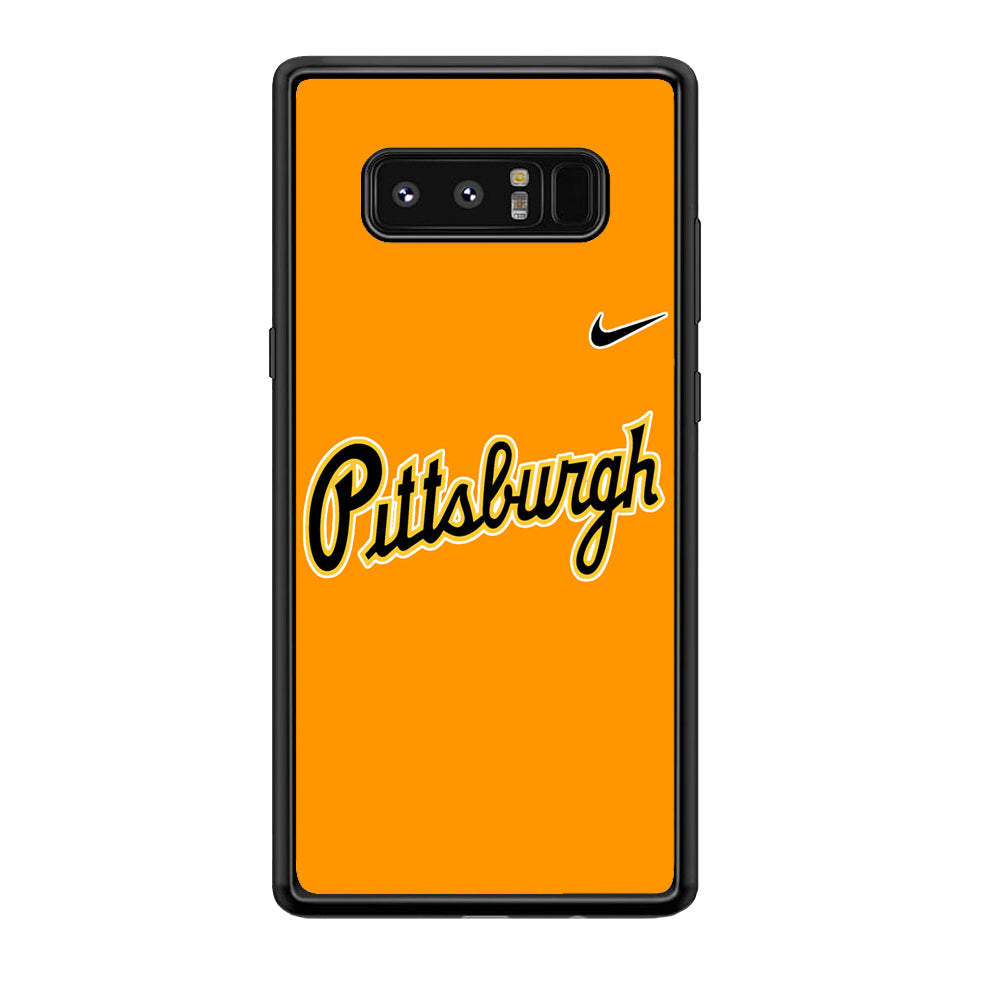 Baseball Pittsburgh Pirates MLB 002 Samsung Galaxy Note 8 Case-Phone Case-Rubber Black (2D Case)-Altracase