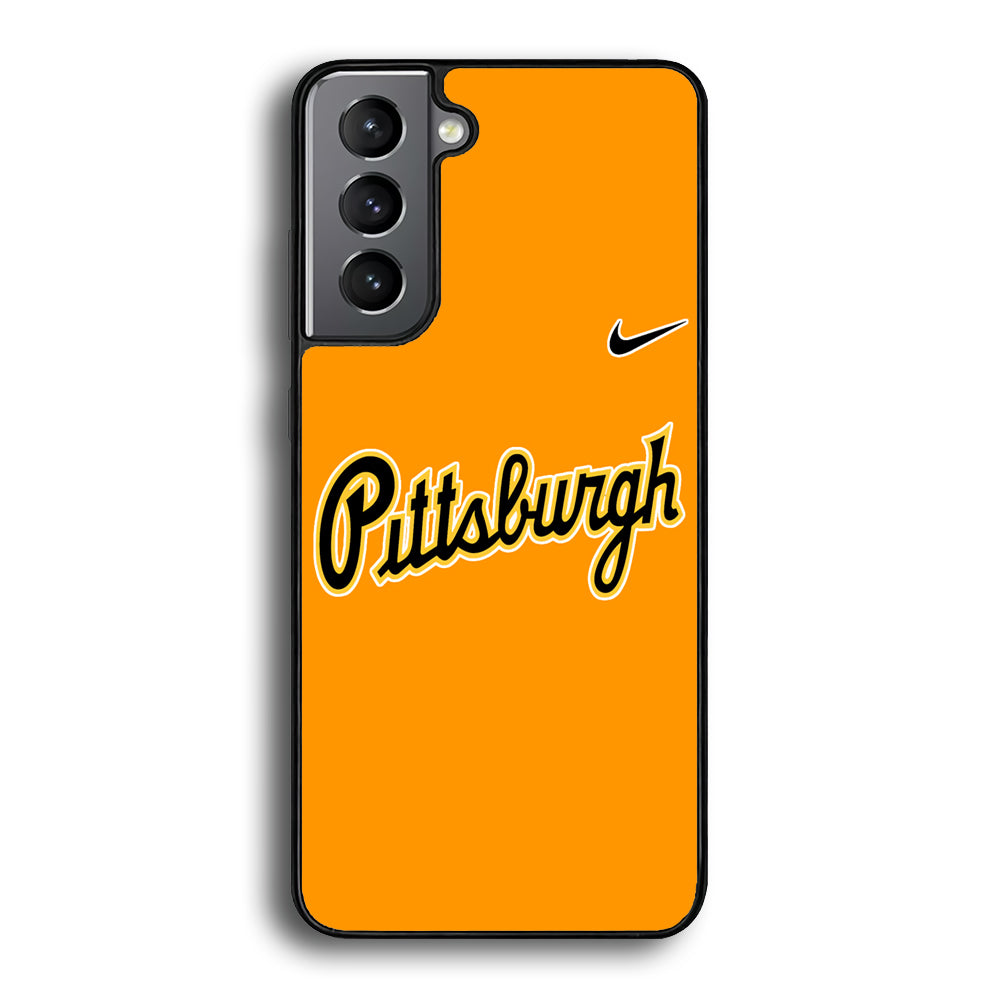 Baseball Pittsburgh Pirates MLB 002 Samsung Galaxy S21 Plus Case-Phone Case-Rubber Black (2D Case)-Altracase