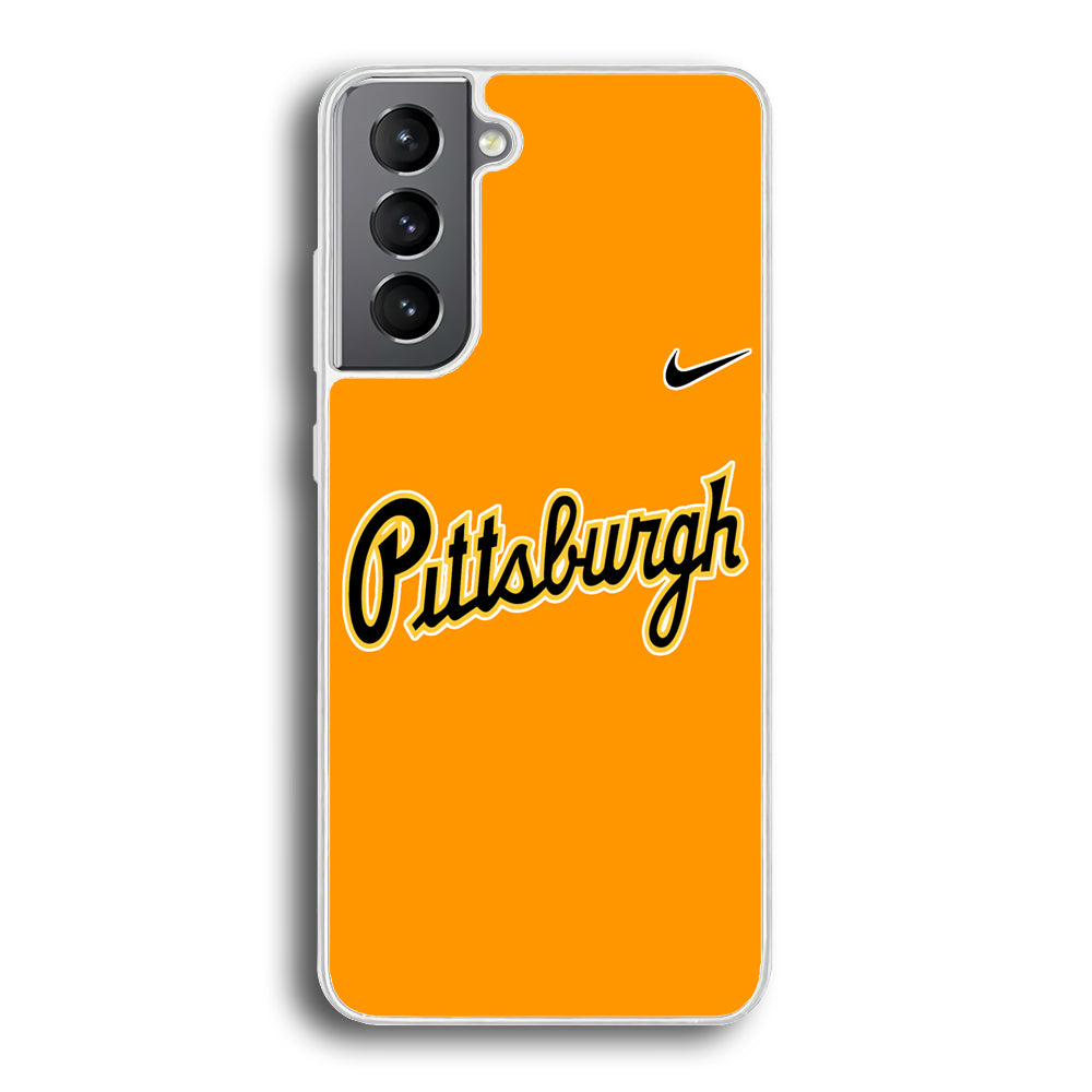 Baseball Pittsburgh Pirates MLB 002 Samsung Galaxy S21 Plus Case-Phone Case-Rubber White (2D Case)-Altracase