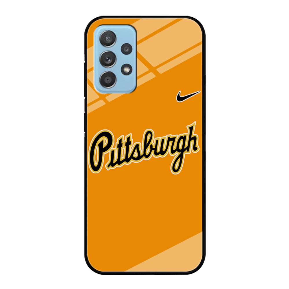Baseball Pittsburgh Pirates MLB 002 Samsung Galaxy A72 Case-Phone Case-Tempered Glass Case-Altracase