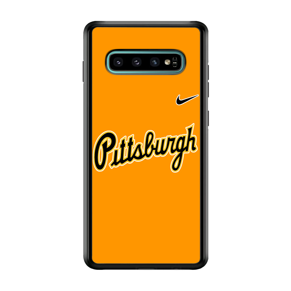 Baseball Pittsburgh Pirates MLB 002 Samsung Galaxy S10 Plus Case-Phone Case-Rubber Black (2D Case)-Altracase