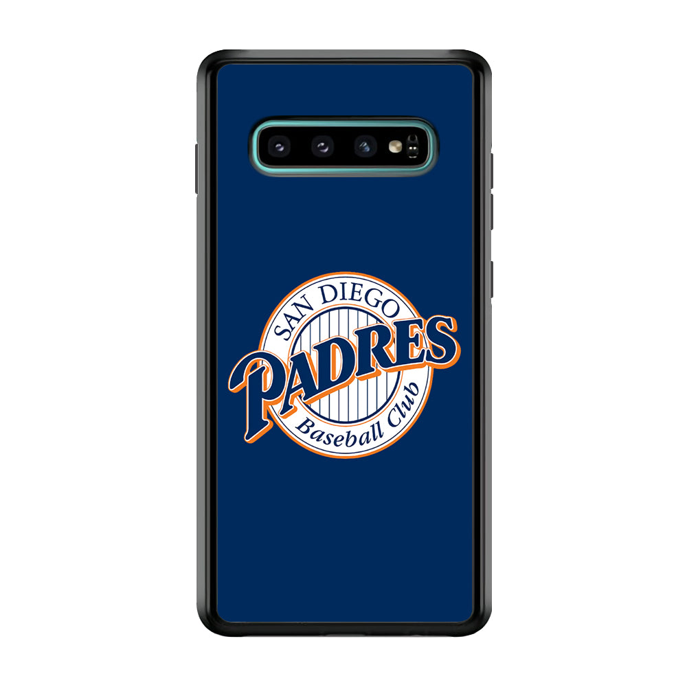 Baseball San Diego Padres MLB 002 Samsung Galaxy S10 Case-Phone Case-Rubber Black (2D Case)-Altracase