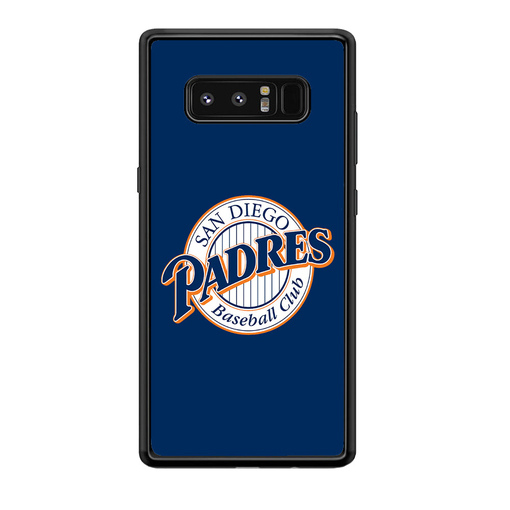 Baseball San Diego Padres MLB 002 Samsung Galaxy Note 8 Case-Phone Case-Rubber Black (2D Case)-Altracase