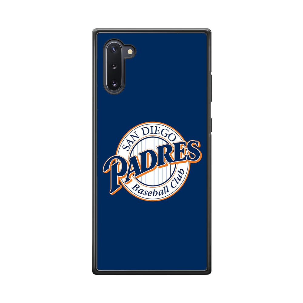 Baseball San Diego Padres MLB 002 Samsung Galaxy Note 10 Case-Phone Case-Rubber Black (2D Case)-Altracase