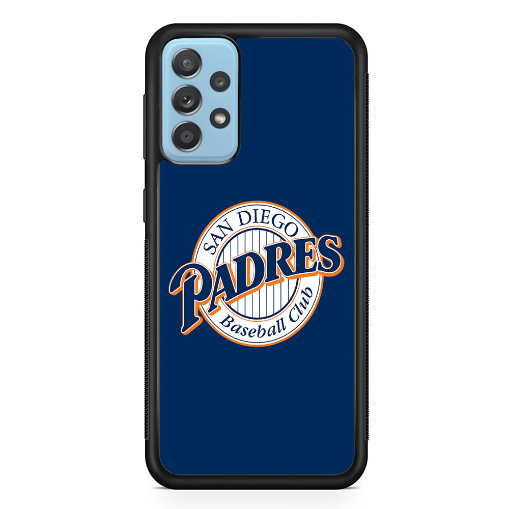 Baseball San Diego Padres MLB 002 Samsung Galaxy A72 Case-Phone Case-Rubber Black (2D Case)-Altracase