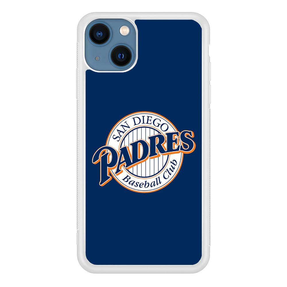 Baseball San Diego Padres MLB 002 iPhone 15 Plus Case-Phone Case-Rubber White (2D Case)-Altracase