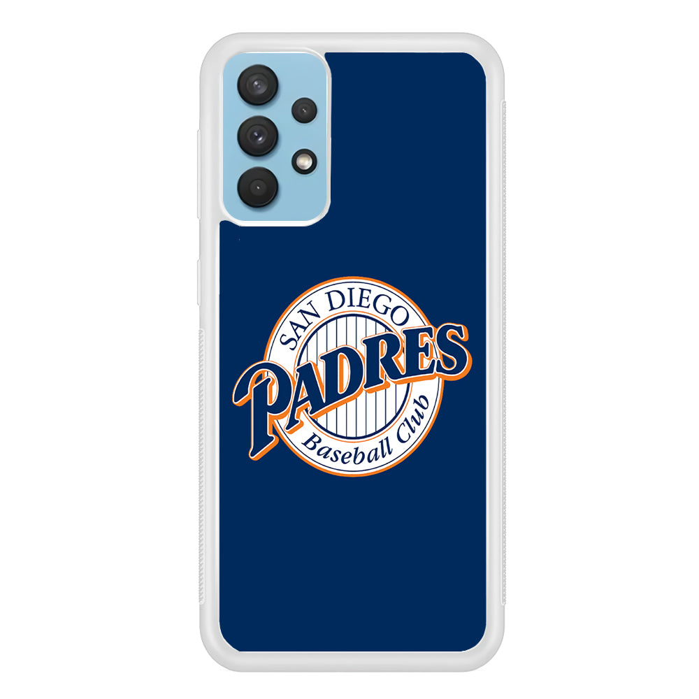 Baseball San Diego Padres MLB 002 Samsung Galaxy A32 Case-Phone Case-Rubber White (2D Case)-Altracase