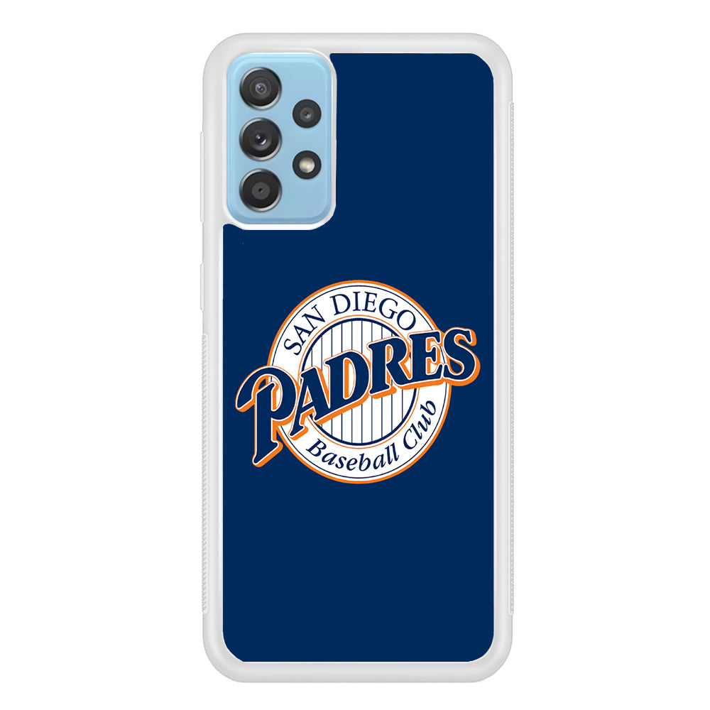 Baseball San Diego Padres MLB 002 Samsung Galaxy A72 Case-Phone Case-Rubber White (2D Case)-Altracase