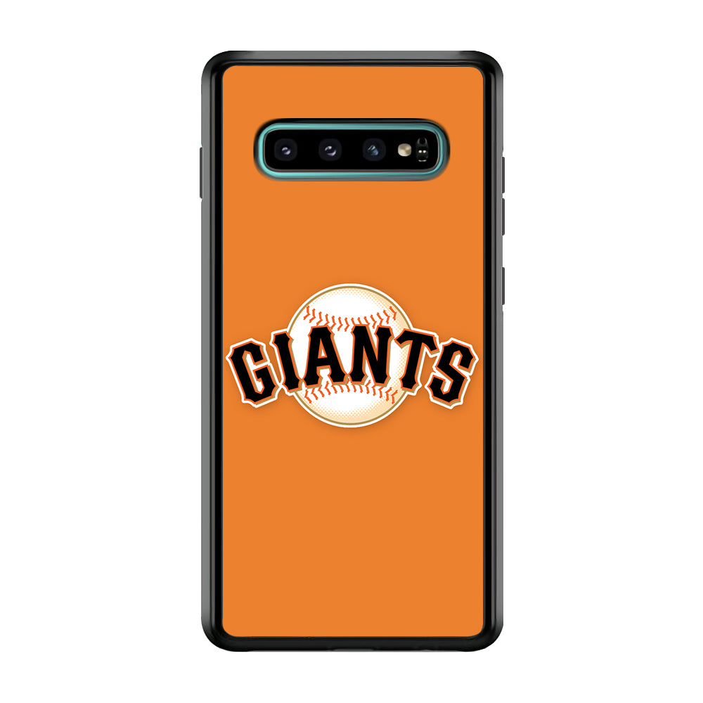 Baseball San Francisco Giants MLB 001 Samsung Galaxy S10 Case-Phone Case-Rubber Black (2D Case)-Altracase