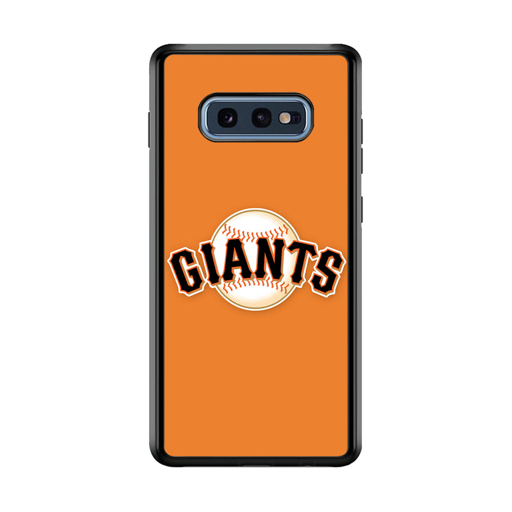 Baseball San Francisco Giants MLB 001 Samsung Galaxy S10E Case-Phone Case-Rubber Black (2D Case)-Altracase