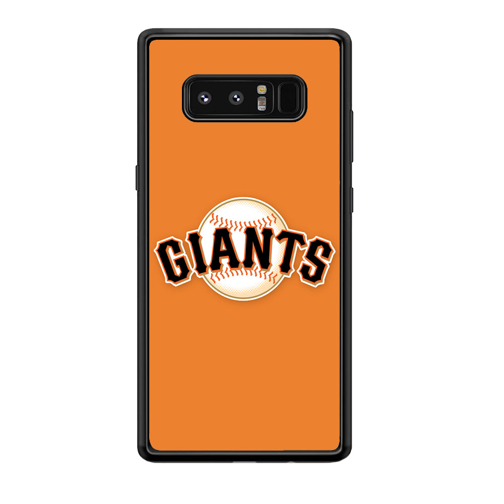 Baseball San Francisco Giants MLB 001 Samsung Galaxy Note 8 Case-Phone Case-Rubber Black (2D Case)-Altracase