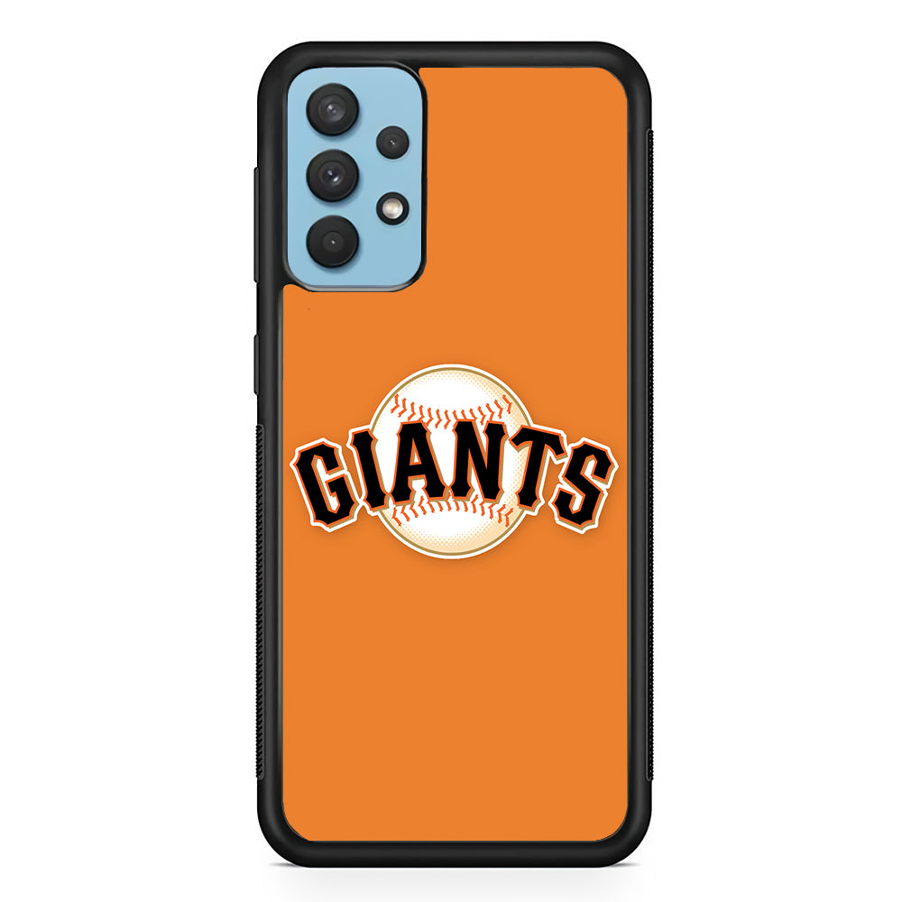 Baseball San Francisco Giants MLB 001 Samsung Galaxy A32 Case-Phone Case-Rubber Black (2D Case)-Altracase