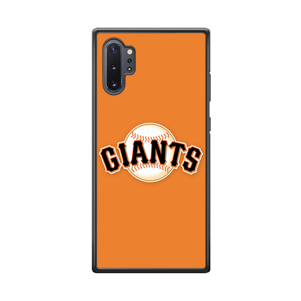 Baseball San Francisco Giants MLB 001 Samsung Galaxy Note 10 Plus Case-Phone Case-Rubber Black (2D Case)-Altracase